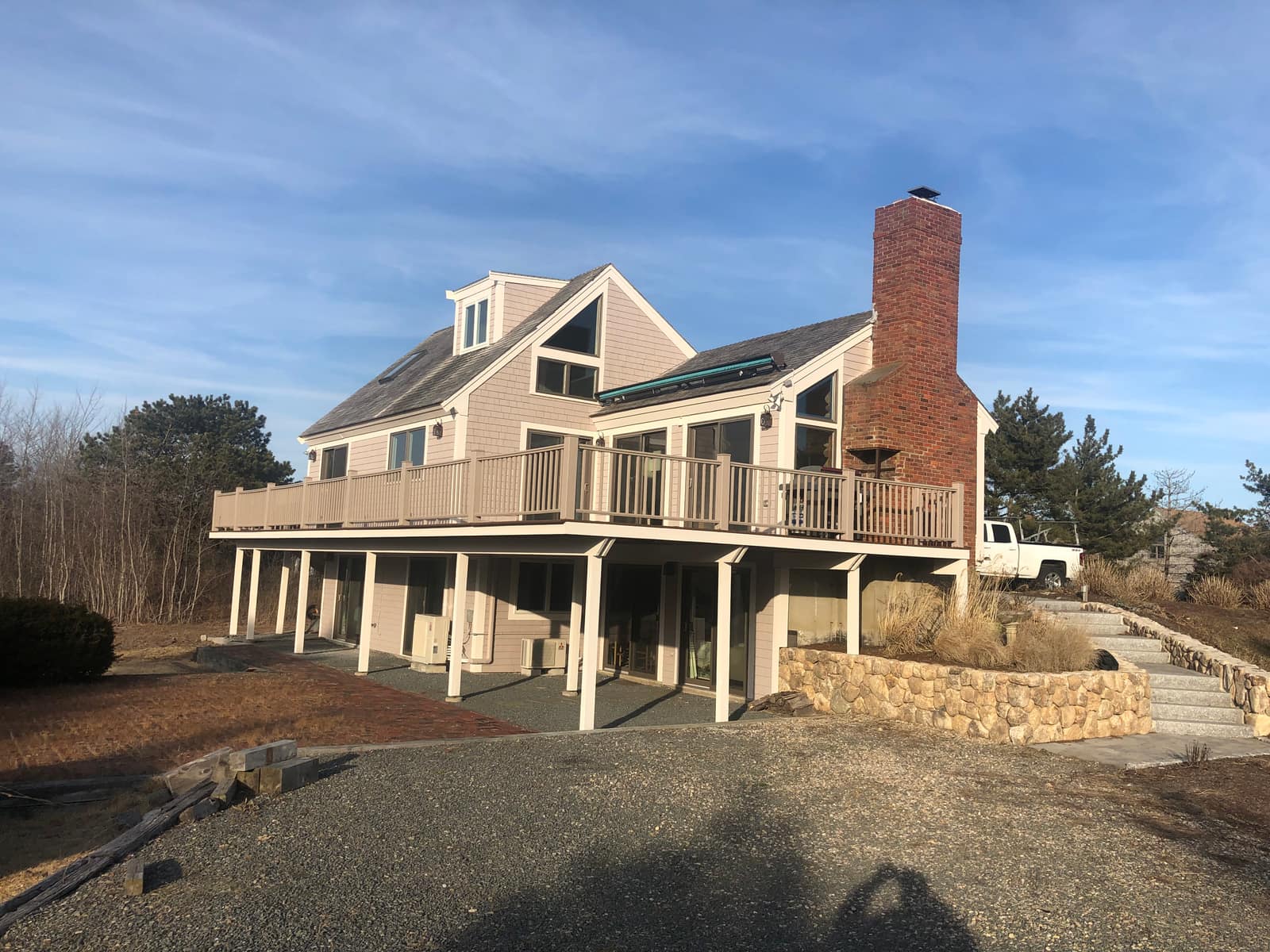 Coastal shingle home exterior on Cape Cod